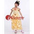 Whloesale in stock belle princess dress for kids halloween christmas party